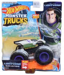 hot wheels monster trucks buzz lightyear - plus connect and crash car