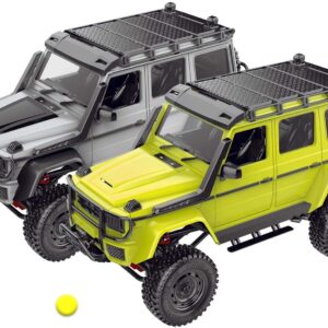 FMTStore R/C MN-86S | Upgrade Version 4WD 1/12 2.4G Remote Control Big G500 RC Car Rock Crawler Climbing Off Road Truck with Headlight RTR Vehicle Models for Kids and Adults - Matt Grey