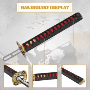 YESHMA 64 Bit USB Katana Handbrake Samurai Sword PC Handbrake Compatible with G25/27/29/920 T500 T300,Professional Gaming Peripherals Using for Racing Games(Without Clamp)