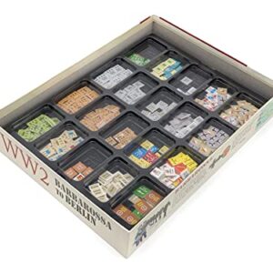 Flying Buffalo Game Piece Counter Trays (5-Pack); War Game and Board Game Storage Sorting Organizers, Aegis Collection