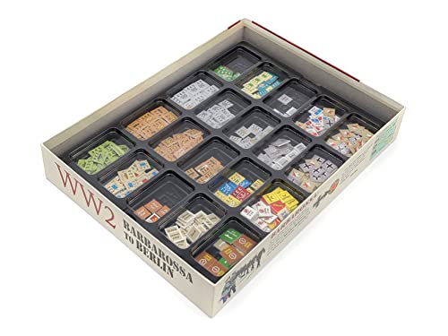 Flying Buffalo Game Piece Counter Trays (5-Pack); War Game and Board Game Storage Sorting Organizers, Aegis Collection