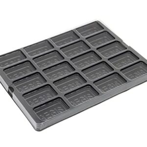 Flying Buffalo Game Piece Counter Trays (5-Pack); War Game and Board Game Storage Sorting Organizers, Aegis Collection