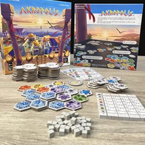 Akropolis | Strategy Game for Teens and Adults | Ages 8+ | 2 to 4 Players | 30 Minutes