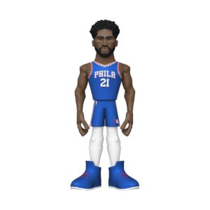 Funko Gold Vinyl: NBA - Joel Embiid, Philadelphia 76ers, 12 Inch Premium Vinyl Figure with Chase (Styles May Vary)