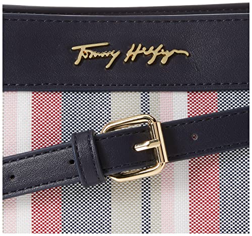 Tommy Hilfiger Quinn Crossbody Bag, Navy/RED Multi