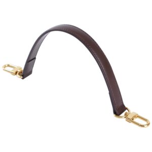 Genuine Leather Plain Strap Replacement Top Handle Leather Strap for Handbag (Coffee, 26 in)