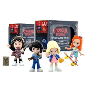 YuMe Official Netflix Stranger Things Surprise Upside Down Capsules Vintage Blind Box Action Figure 80's Collectible Gifts for Collectors Toys Merchandise (2Pk)