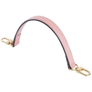 Genuine Leather Plain Strap Replacement Top Handle Leather Strap for Handbag (Pink, 26 in)