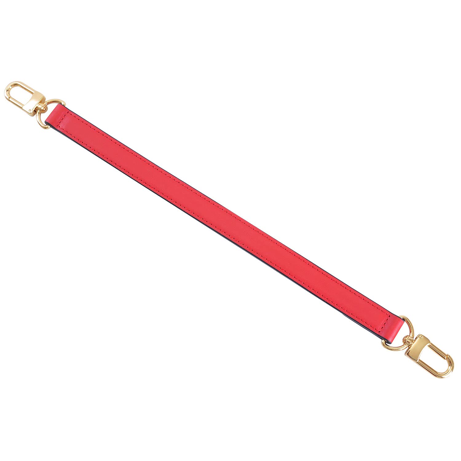 Genuine Leather Plain Strap Replacement Top Handle Leather Strap for Handbag (Red, 26 in)