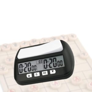 Domccy Chess Clock Timer Digital Chess Clock Timer Count Up/Down Bonus Delay Portable English Version Digital Clock for Chess Game