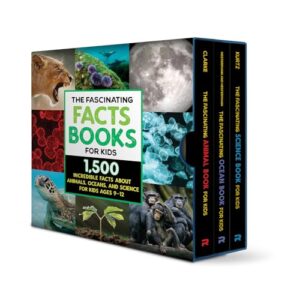 the fascinating facts books for kids 3 book box set: 1,500 incredible facts about animals, oceans, and science for kids ages 9-12