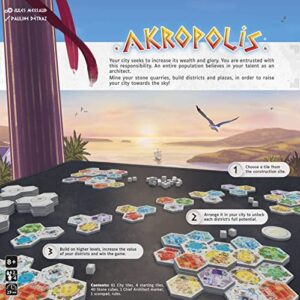 Akropolis | Strategy Game for Teens and Adults | Ages 8+ | 2 to 4 Players | 30 Minutes