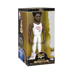 Funko Gold Vinyl: NBA - Joel Embiid, Philadelphia 76ers, 12 Inch Premium Vinyl Figure with Chase (Styles May Vary)