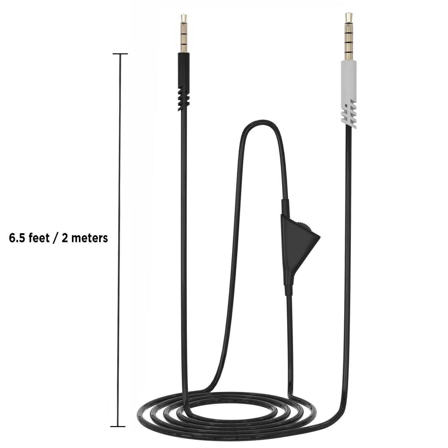 ElloGear Replacement Cable for Astro A10 with Volume Control - 2 Pack