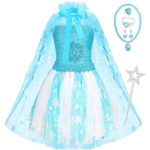 Chillife Princess Dresses for Girls,Kids Dress Up Clothes Costume Set Princess Toys Gift Girl for Little Girls Ages 3-6yrs (Princess)