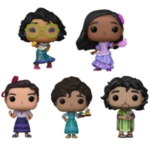 funko pop! encanto collectors set- mirabel, isabela, luisa, julieta, and bruno