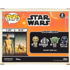 Funko Pop! Disney: Star Wars Concept – C-3PO & R2-D2 (Exclusively at Disney) 2-Pack Bobble-Heads Vinyl Figures