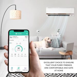 Sensibo Air PRO - Air Conditioner Smart Controller & Air Quality Sensor. Smart Thermostat for Mini Split, Window, Portable AC. Temp & Humidity Sensors. Google, Alexa, Siri & Apple HomeKit Compatible