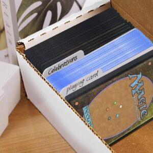 Trading Card Dividers for BCW 800 Card Storage Box - 100 PCS