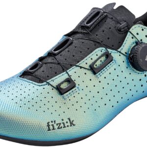 Fizik Unisex Tempo Decos, Carbon Road Bike Shoes Cycling, Iridiscent-Blue, 14 US Men