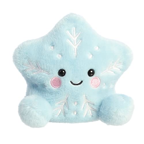 Aurora® Adorable Palm Pals™ Frosty Snowflake™ Stuffed Animal - Pocket-Sized Play - Collectable Fun - Blue 5 Inches