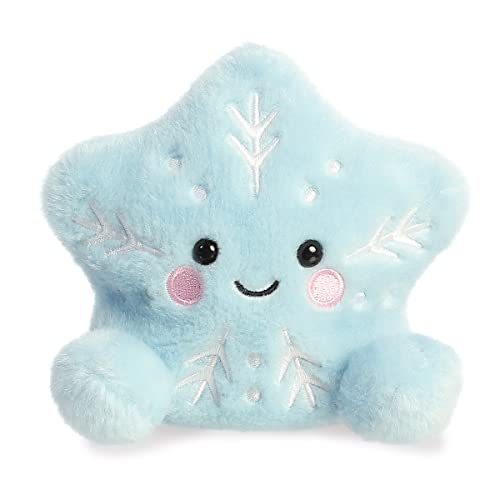 Aurora® Adorable Palm Pals™ Frosty Snowflake™ Stuffed Animal - Pocket-Sized Play - Collectable Fun - Blue 5 Inches