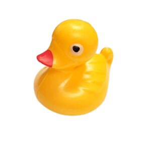 Floating Weighted Duckies (12 Pack) Plastic Yellow Duck Pond Floater. (2.75") Fun Bath Tub Pool Play Toy. (Yellow)