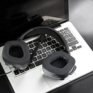 SOULWIT Earpads Replacement for Corsair Void/Void Pro/Void Elite/Surround Wired & Wireless RGB USB Gaming Headsets, Ear Pads Cushions with Noise Isolation Foam, Added Thickness (Void CG Black)