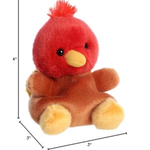 Aurora® Adorable Palm Pals™ Aspen Turkey™ Stuffed Animal - Pocket-Sized Play - Collectable Fun - Brown 5 Inches