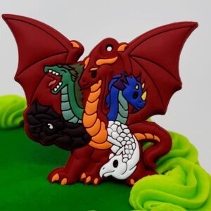 Dungeons and Dragons Fantasy Themed Roleplaying RPG Cake Topper Set (Unique Design)