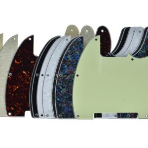 KAISH 8 Hole Tele Blank Guitar Pickguard Tele Pick Guard Scratch Plate for Telecaster Esquire Abalone Pearl