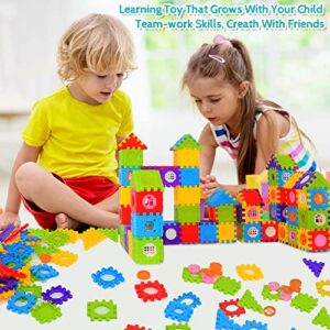 FUBAODA Building Blocks for Toddlers & Kids 180 Pcs Toy Building Sets – STEM Building Toys –Interlocking Building Blocks for Toddlers and Kids