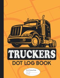 truckers dot log book: trucker’s log book and otr driver