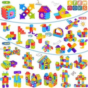 FUBAODA Building Blocks for Toddlers & Kids 180 Pcs Toy Building Sets – STEM Building Toys –Interlocking Building Blocks for Toddlers and Kids