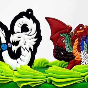 Dungeons and Dragons Fantasy Themed Roleplaying RPG Cake Topper Set (Unique Design)