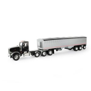 ertl big farm peterbilt model 367 semi truck toy - 1:16 scale - includes grain trailer - construction toys - die-cast metal and plastic material - kids toys ages 3 years and up