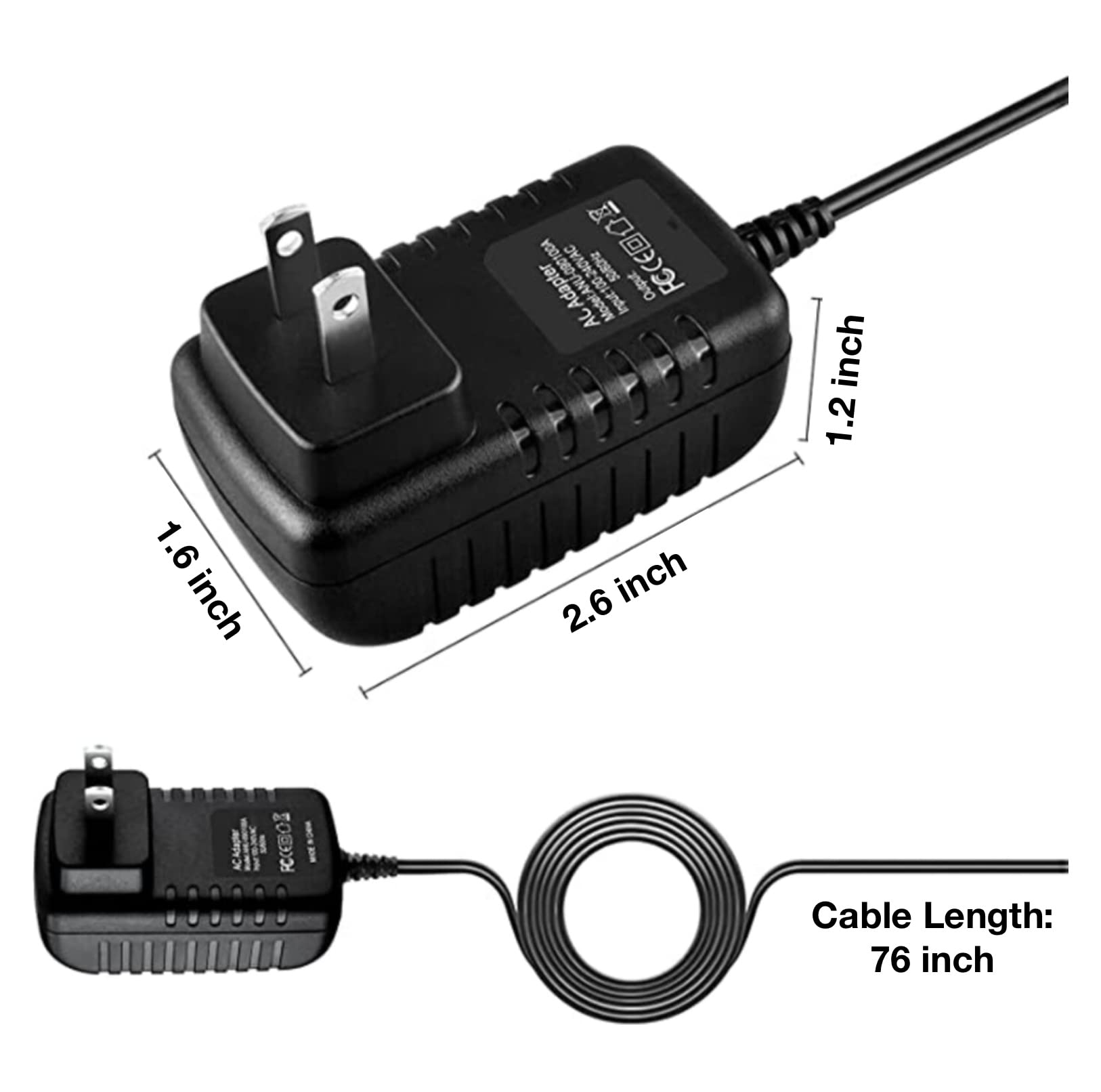 AC Adapter for Atari Flashback 3 Classic Game Console 60 Built AR2660 5VDC Power