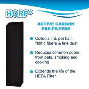 HQRP Filter Kit 2 HEPA & 4 Carbon Prefilters Compatible with Fellowes AeraMax 100 Air Purifier Model 90, 100, DB5, DX5; part 40101701, 9287001, 9324001 Replacement