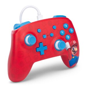 PowerA Enhanced Wired Controller for Nintendo Switch - Woo-hoo! Mario, Gamepad, game controller, wired controller, officially licensed