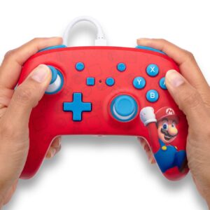 PowerA Enhanced Wired Controller for Nintendo Switch - Woo-hoo! Mario, Gamepad, game controller, wired controller, officially licensed