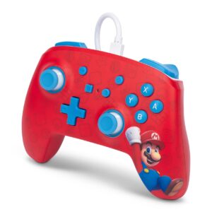 PowerA Enhanced Wired Controller for Nintendo Switch - Woo-hoo! Mario, Gamepad, game controller, wired controller, officially licensed