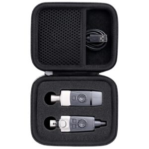 co2crea hard case compatible with xvive u3 u3c wireless microphone system xlr transmitter and receiver