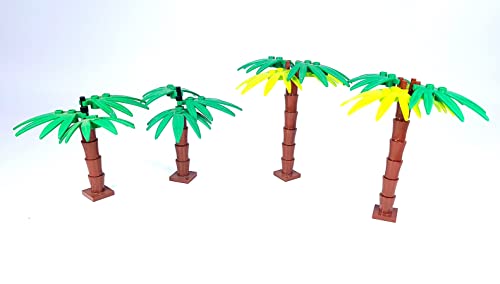 General Jim's Palm Tree MOC Bricks Toys Assortment Building Blocks Toy Playset Accessory Tree Set (10 PCS, 3 Sizes) - for Teens and Adults