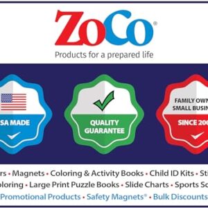 ZoCo - Learn About Eye Care - Coloring Books (50 Bulk Pack, Without Crayons) - Optometrist, Eye Doctor Gifts - Games, Puzzles, Activities for Kids