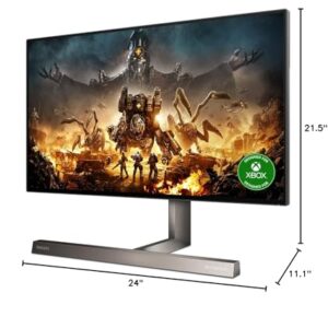 PHILIPS Momentum 279M1RV 27" HDR 600 Gaming Monitor with Nano IPS, 4K @ 120Hz (PC up to 144Hz), 1 ms, USB-C PD 65 Watts, NVIDIA G-SYNC/Gaming Console Compatible, Ambiglow, 4Yr Advance Replacement