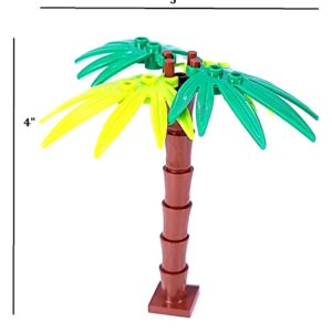 General Jim's Palm Tree MOC Bricks Toys Assortment Building Blocks Toy Playset Accessory Tree Set (10 PCS, 3 Sizes) - for Teens and Adults