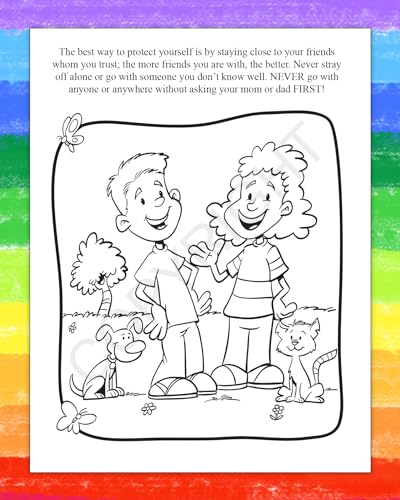 ZoCo - Good Touch Bad Touch Coloring Books for Kids (50 Bulk Pack, Without Crayons) - Private Parts, Body Safety, Personal Space Education for Ages 3 and Up - Games, Activities