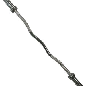 CAP Barbell 2' Olympic Solid Curl Bar, 47-Inch, No Collars, Chrome (New Version) (OBIS-47-3)