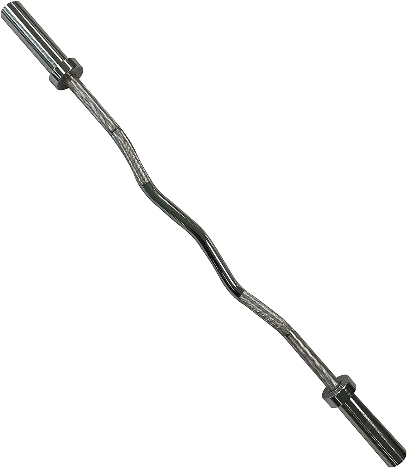 CAP Barbell 2' Olympic Solid Curl Bar, 47-Inch, No Collars, Chrome (New Version) (OBIS-47-3)