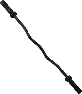 cap barbell 2' olympic solid curl bar, 47-inch, no collars, black (new version) (obis-47b-3)